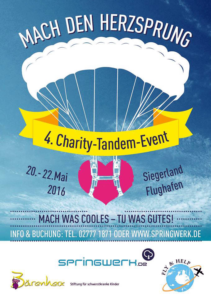 Das von Skydive Westerwald organisierte Passagierspringen für gute Zwecke hat inzwischen schon Traditionscharakter.