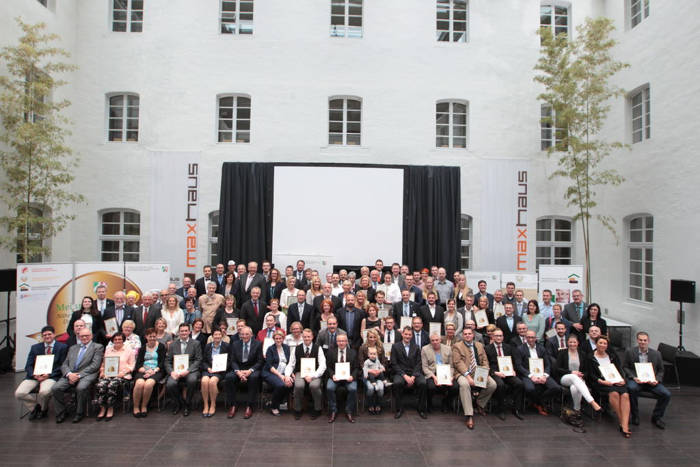 Es wurden an diesem Tag insgesamt 68 Betriebe aus dem Brauerei-, Fleischer- und Bäckerhandwerk mit dem Preis "Meister.Werk.NRW 2016" von Minister Johannes Remmel ausgezeichnet.