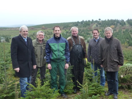 Klaus Kaiser MdL, Georg von Weichs, Bernd Franke, Winfried Franke, Thorsten Schick MdL und Theo Kruse MdL. (v.li.).