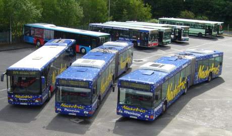 Der Nachtbus im Siegerland verkehrt immer in den Nächten von Freitag auf Samstag und von Samstag auf Sonntag zwischen 0 Uhr und 4 Uhr morgens. Archiv-Foto: VWS