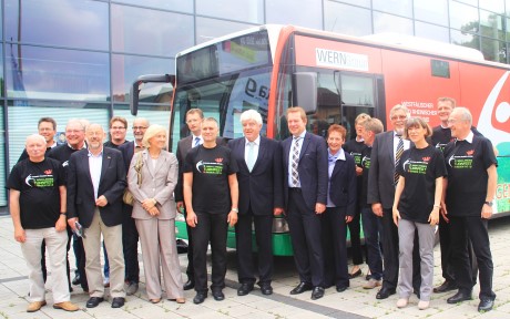 Vorfreude auf das Landesturnfest in einem Jahr. Foto: Stadt