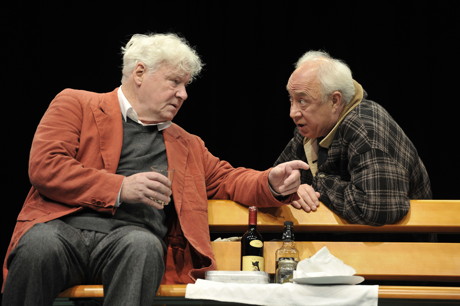 2014-11-13_Wilnsdorf_Weihnachtsabo_Halpern und Johnson_1_Friedhelm Ptok, Klaus Mikoleit © Oliver Fantitsch