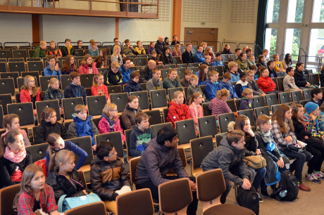 Insgesamt 140 Jungen und Mädchen aus Siegen-Wittgstenstein nahmen an der Kreisrunde der Mathematik-Olympiade in Neunkirchen teil. Fotos: oo