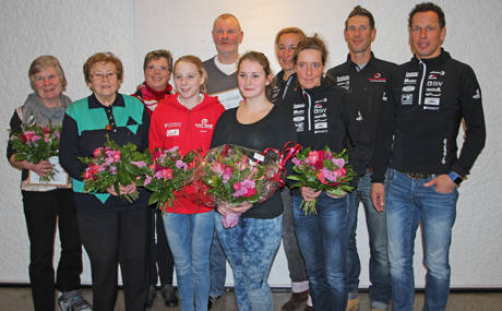 v.l.n.r.: Karin Möllenbeck, Elisabeth Nickel, Sigrid Reinschmidt, Anna Kämpfer, Peter Kühn, Vivien Cantelles-Schlegel, Claudia Wunderlich, Bianca Krah, Carsten Wunderlich Marco Göckus. (Foto: Verein)