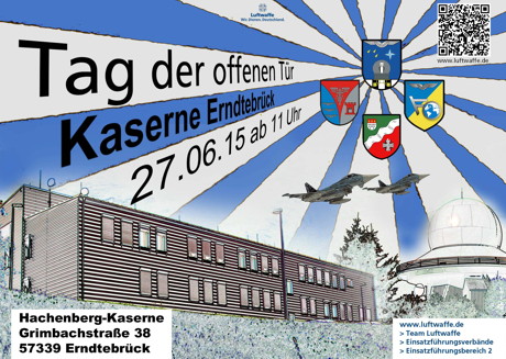 Das offizielle Plakat zum am Luftwaffenstandort Erndtebrück geplanten „Tag der offenen Tür“.
