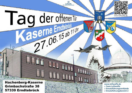 Tag der offenen Kaserne am 27.Juni 2015. (Plakat: Luftwaffe)