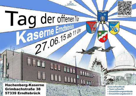 Tag der offenen Kaserne am 27.Juni 2015. (Plakat: Luftwaffe)