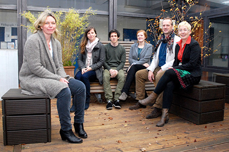 Das Projektteam (von links): Christine Loth, Ivanka Somborski, Daniel Eul, Juliane Heinrich, Prof. Dr. Thomas Coelen und Prof. Dr. Angela Million