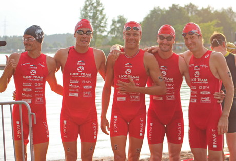 EJOT Team Herren von links nach rechts: Frederic Belaubre, Anthony Pujades, David Hauss, Richard Murray, Sven Riederer.