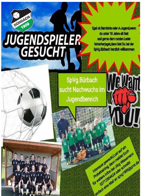 2015-06-21_Siegen_Spvg Bürbach sucht Nachwuchs_Plakat_Verein