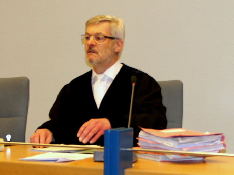 Richter Münker während des "Babyleichen-Prozesses" im März diesen Jahres. (Archivbild: Hercher)