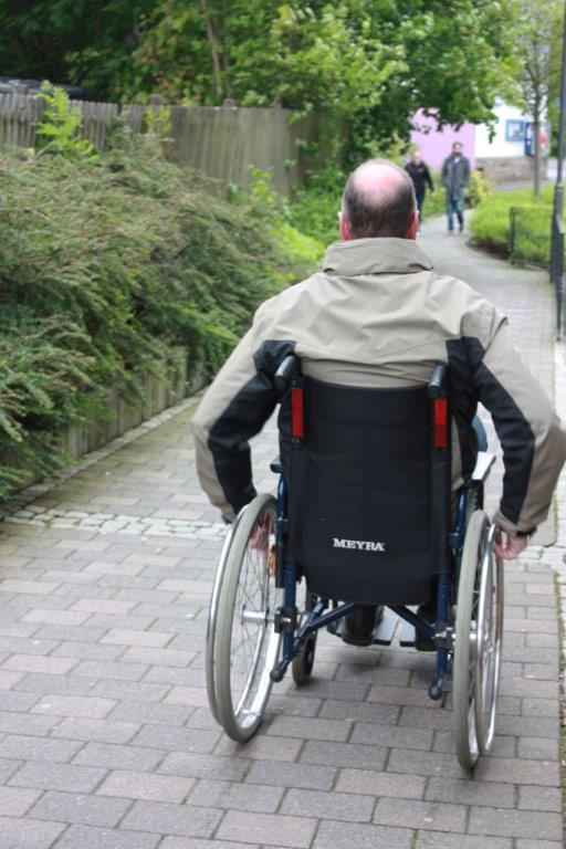 Erste Stadtführung für Menschen mit Handicap in Hilchenbach. (Foto: G.Roth)