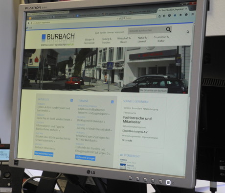 Runderneuert, barrierefrei und mit neuen technischen Angeboten präsentiert sich die Homepage der Gemeinde Burbach im Netz. (Foto: Gemeinde Burbach)