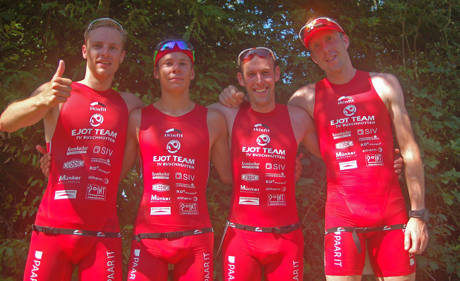 Team von Krefeld von links nach rechts: Marian Kraemer, Jonas Hoffmann, Daniel Knoepke, Marco Mühlnikel