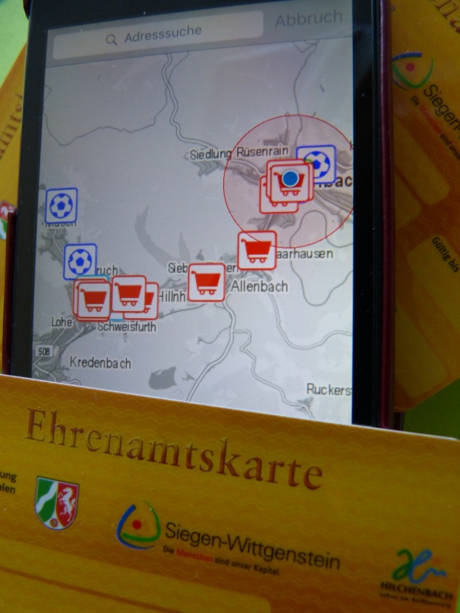 Vergünstigungen auf einen Blick mit der neuen App Ehrensache.NRW. (Foto: Stadt Hilchenbach)