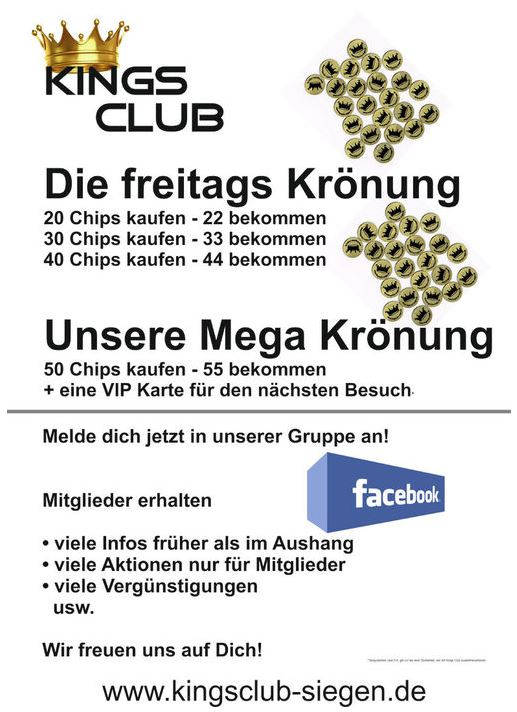 2015-10-08_Siegen_Kings Club_Freitags Krönung_Werbung_Plakat