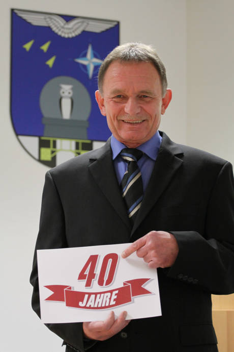 Jürgen Dittmann feierte in der letzten Woche sein 40-jähriges Dienstjubiläum am Luftwaffenstandort Erndtebrück. (Foto: Peter Hanke)