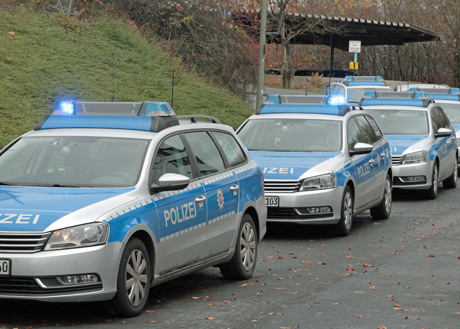Polizei-Einsatz an der Flüchtlingsunterkunft in Siegen. Archiv-Foto: wirSiegen.de