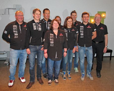 von links nach rechts: Bernd Tominack, Felix Menn, Marco Göckus, Sabine Jung, Pia Völkel, Annette Niederau, Carsten Wunderlich, Felix Vatlach – Schumann, Klaus-Jürgen Müller. (Foto: Rainer Jung)
