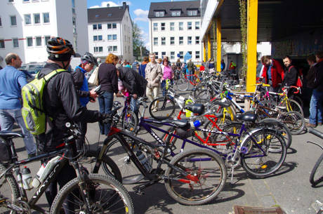 Fahrradflohmarkt des ADFC Siegen am 16. April (Foto: Hans-Gerhard Maiwald)
