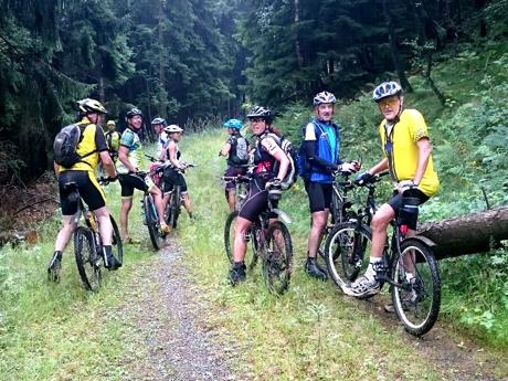 Mountainbiketour am 22.Mai in Hilchenbach mit Klaus Jung. (Foto: Stadt Hilchenbach)