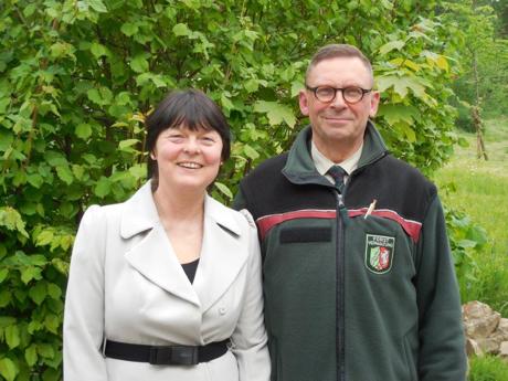 Dr.Marlies Obier und Forstamtsleiter Diethard Altrogge (Foto: Landesbetrieb Wald und Holz NRW)