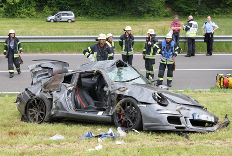 Crash-Porsche