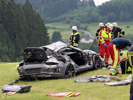 Porsche-Unfall