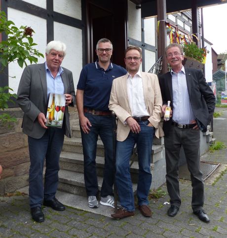 v.l.n.r. Paul Breuer, Thomas Klein, Hans-Peter Hasenstab und Andreas Weber. Foto: Bürgerverein Hilchenbach e. V.