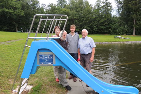 Kinderrutsche im Freibad Eichen. (Fotos: privat)