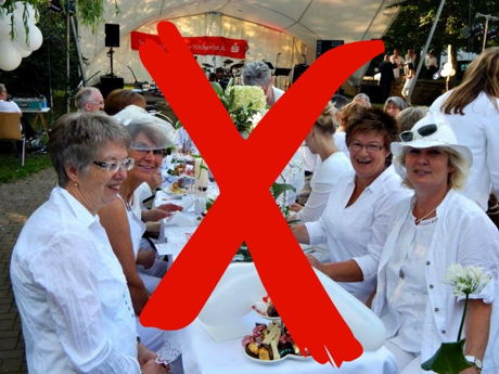Erneute Absage des „Dinner in Weiß“ in Hilchenbach. (Foto: Stadt)